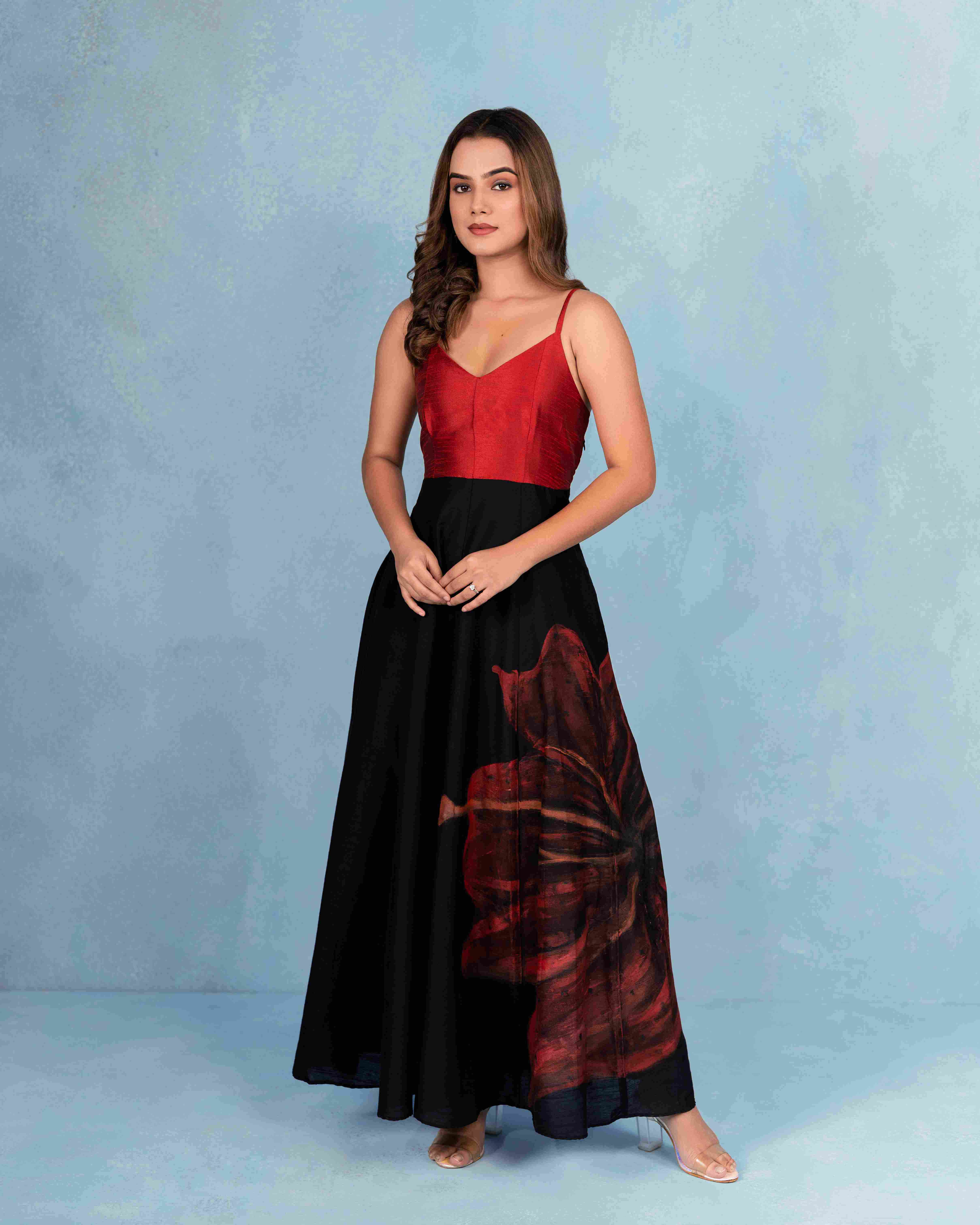 HAND-PAINTED COTTON SUMMER DRESS